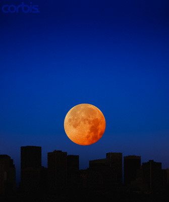 moon over the city